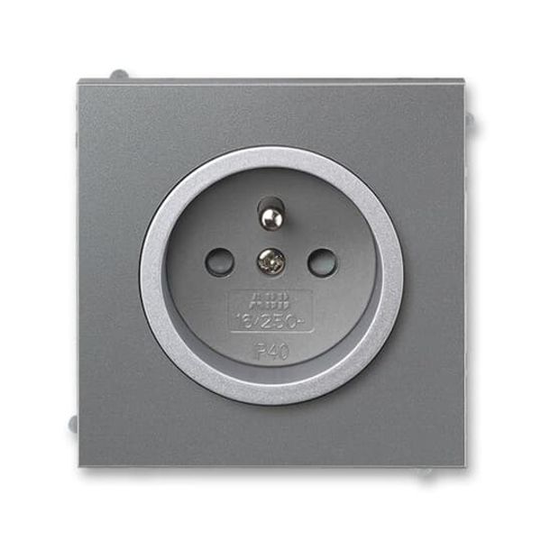 5519M-A02457 73 Socket outlet with earthing pin, shuttered image 1
