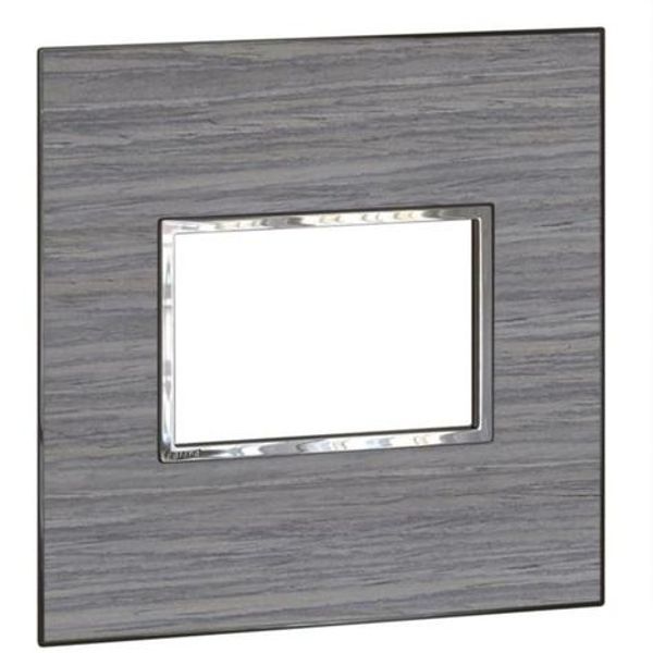 American and South African standard plate Arteor square version 3 modules for 4'' x 4'' box - wood grey oak image 1