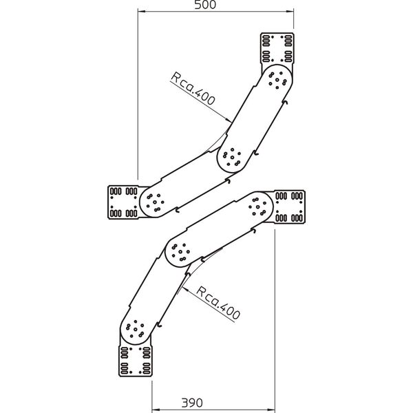 RGBV 110 FT Adjustable bend vertical 110x100 image 2