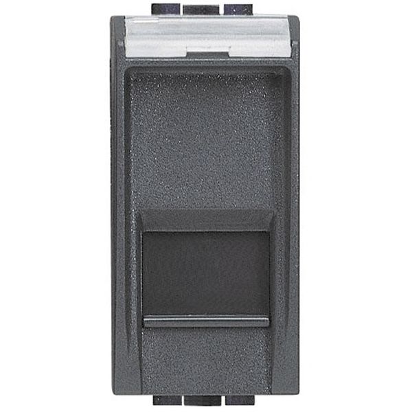 RJ45 socket LivingLight category 6 STP 1 module anthracite image 2