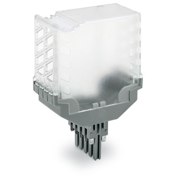 Empty component plug housing 10-pole transparent housing image 3