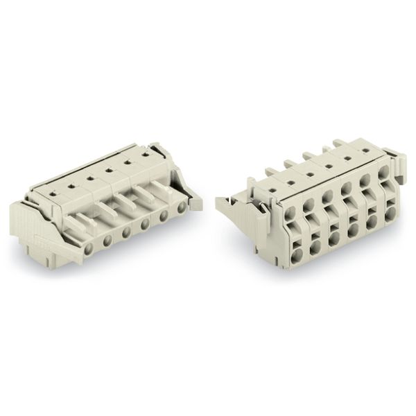 2-conductor female connector Push-in CAGE CLAMP® 2.5 mm² light gray image 5