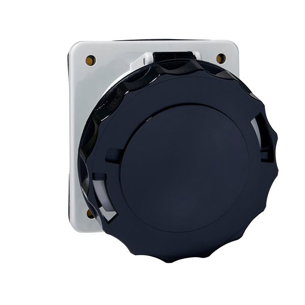 PratiKa socket - screw - angled - 32A - 3P + E - 480...500 V AC - panel image 1