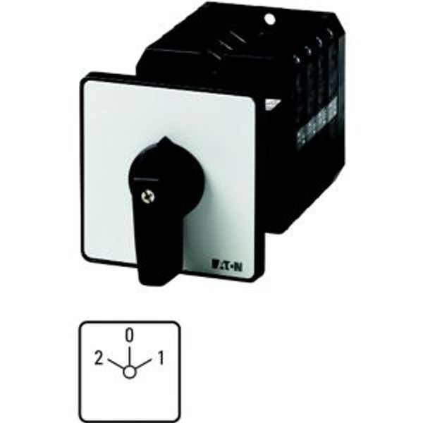 Reversing switches, T5, 100 A, rear mounting, 3 contact unit(s), Contacts: 5, 45 °, maintained, With 0 (Off) position, 2-0-1, Design number 2 image 4