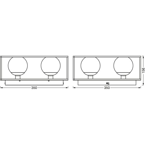 Decor Square 350x350mm 4 x G9 IP44 image 10