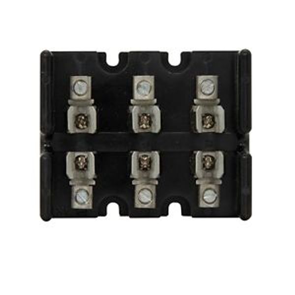 Eaton Bussmann series Class T modular fuse block, 300 Vac, 300 Vdc, 0-30A, Box lug, Three-pole image 1