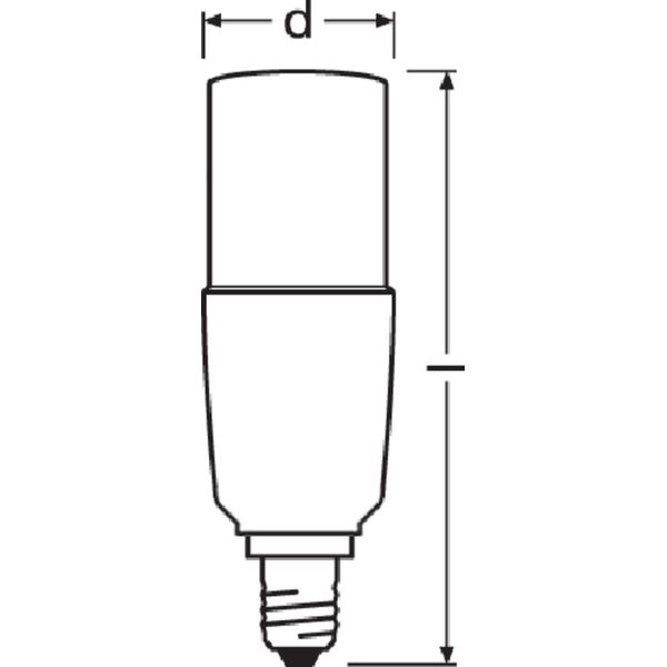 LED STAR STICK 9W 827 Frosted E14 image 9