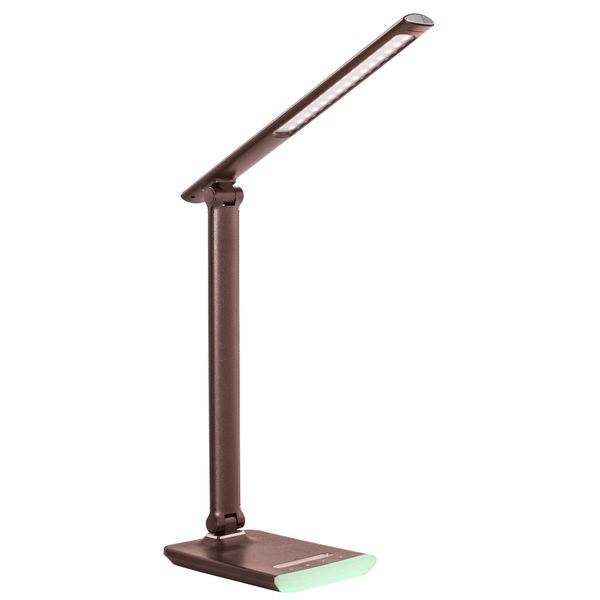LED Table Lamp 7W Leather 2800K-6000K Dimmable USB 5V 2.1A + RGB Touch Light THORGEON image 2