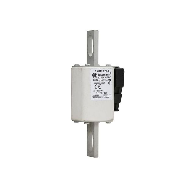 Fuse-link, high speed, 200 A, AC 1250 V, compact size 1, 45 x 59 x 156 mm, aR, IEC, UL, single indicator image 7