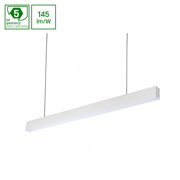 ALLDAY  INSPIRE ONE 840 46W 230V 168CM 115DEG WHITE WITH EMERGENCY MODULE image 1