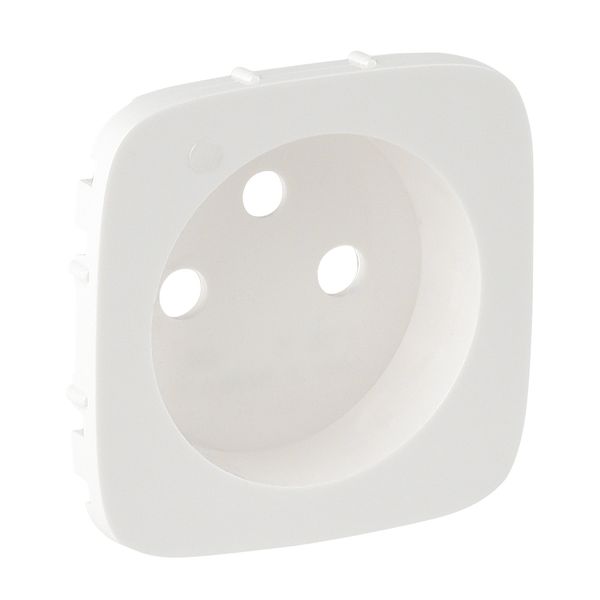 Cover plate Valena Allure - 2P+E socket - with indicator -French standard -white image 1