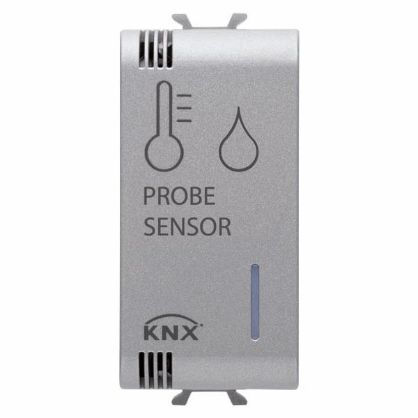 KNX/EASY TEMPERATURE/HUMIDITY SENSOR - 1 MODULE - TITANIUM - CHORUS image 2