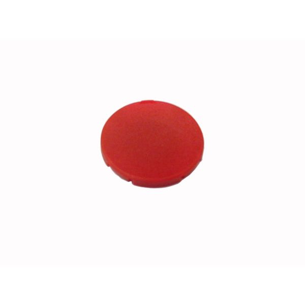 Button plate, flat red, blank image 1