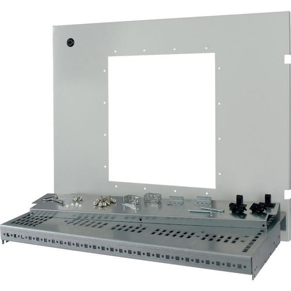 Mounting kit, IZMX40, withdrawable unit, W=800mm D=50mm, grey image 4