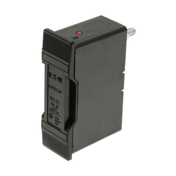 Fuse-holder, LV, 32 A, AC 550 V, BS88/F1, 1P, BS, busbar mount, front connected, black image 7