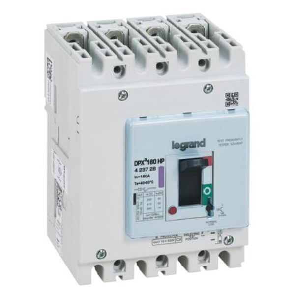 423728 DPX³ 160HP 4P circuit breaker - Rated current 160A - Magneto-thermal protection image 1