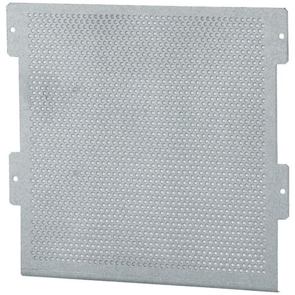 Microperforated mounting plate for 3-row flush-mounting (hollow-wall) compact distribution boards image 1