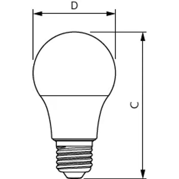 CorePro Plastic LEDbulbs -  LED-lamp/Multi-LED -  Power Consumption: 8 W -  Energy Efficiency Class: F -  Correlated Color Temperature (Nom): 3000 K image 2