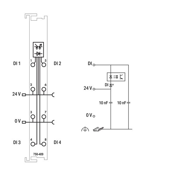 4-channel digital input 24 VDC 0.2 ms light gray image 5