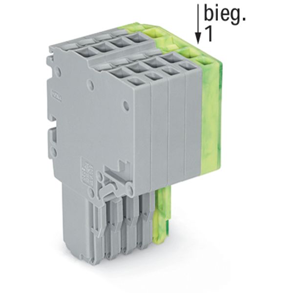2-conductor female connector Push-in CAGE CLAMP® 1.5 mm² gray, green-y image 4