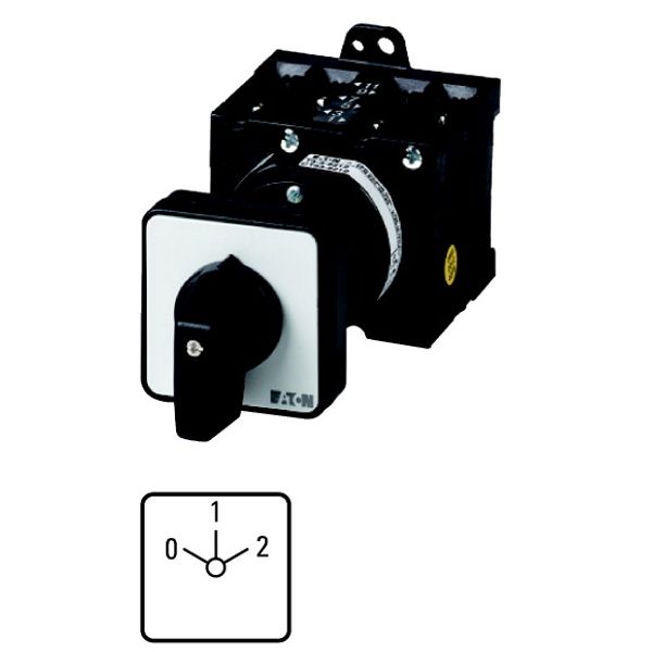 Multi-speed switches, T3, 32 A, rear mounting, 4 contact unit(s), Contacts: 8, 60 °, maintained, With 0 (Off) position, 0-1-2, Design number 8440 image 1