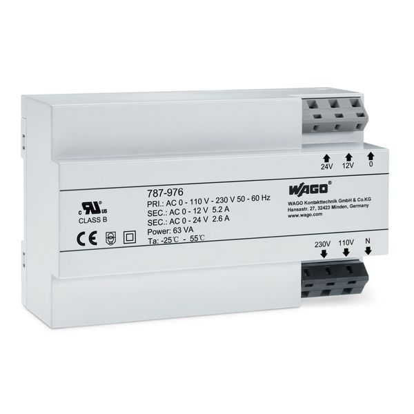 Transformer power supply Input voltage: 230 VAC Output voltage: 12 … 2 image 1