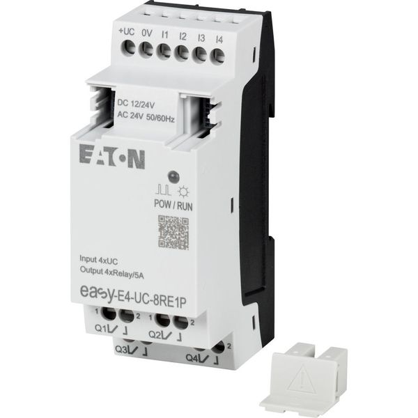 I/O expansion, For use with easyE4, 12/24 V DC, 24 V AC, Inputs/Outputs expansion (number) digital: 4, Push-In image 5
