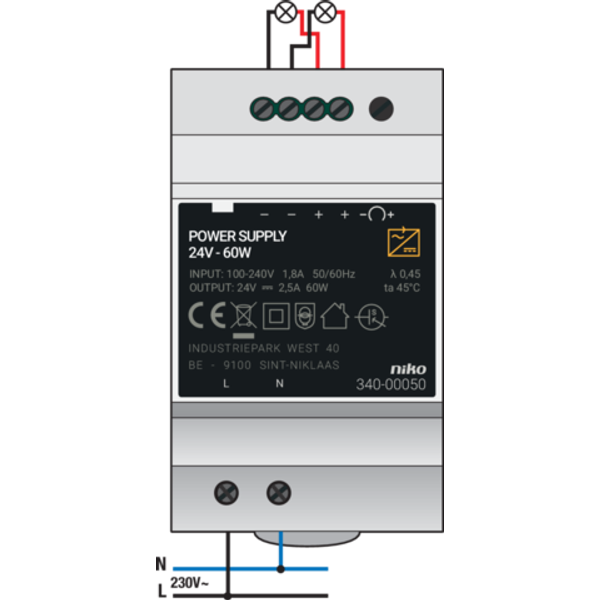 Modular power supply 24 Vdc, 2,5 A, 60 W image 2