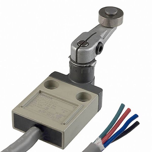Compact enclosed limit switch, roller lever, 5 A 250 VAC, 4 A 30 VDC, image 1