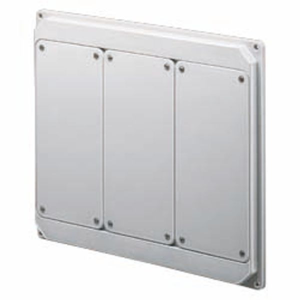QMC125-200 - FLANGED PANEL FITTED FOR MOUNTING SOCKET OUTLET - 3 VERTICAL IB SOCKET OUTLET 16/32A IP55 - WHITE image 2