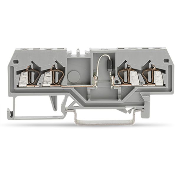 Component terminal block 4-conductor with diode 1N4007 gray image 2