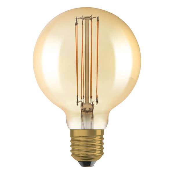 Vintage 1906 LED CLASSIC SLIM FILAMENT Globe DIMMABLE 5.8W 822 Gold E2 image 2