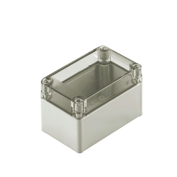 Plastic housing, MPC (polycarbonate empty enclosure), 125 x 75 x 75 mm image 1