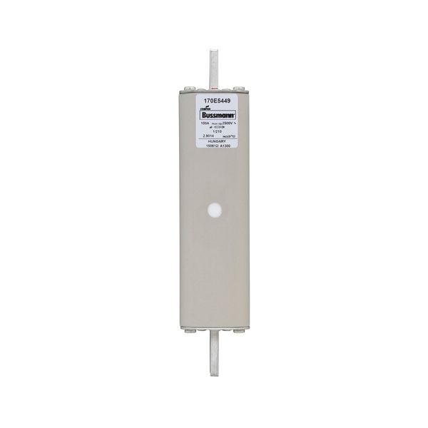 Fuse-link, high speed, 100 A, AC 2500 V, special DIN 1, aR, IEC, visual indicator image 10