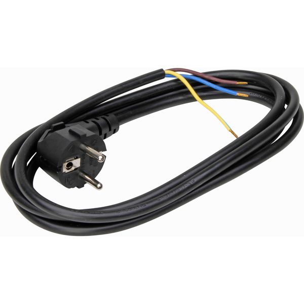 cable lead with ground black, 2m, 1mm² image 1