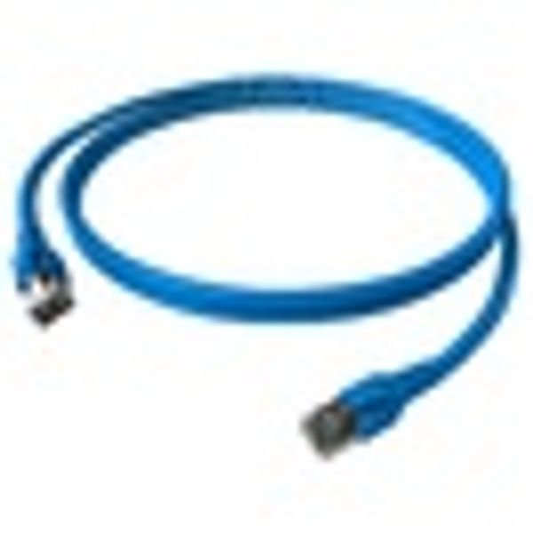 Patchcord RJ45 shielded Cat.6a 10GB, LS0H, blue,    2.0m image 4