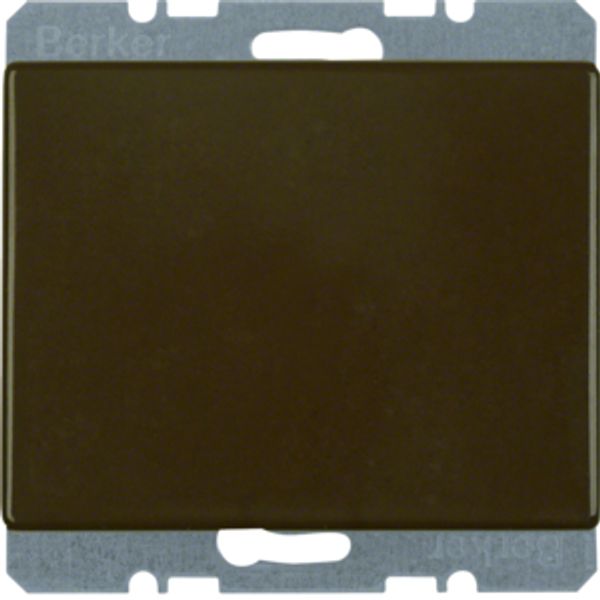 Blind plug centre plate, arsys, brown glossy image 1