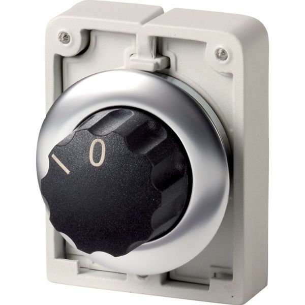 Changeover switch, RMQ-Titan, with rotary head, momentary, 2 positions, inscribed, Front ring stainless steel image 4