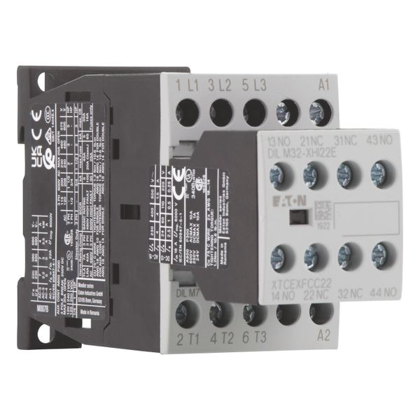 Contactor, 380 V 400 V 3 kW, 2 N/O, 2 NC, 230 V 50 Hz, 240 V 60 Hz, AC operation, Screw terminals image 21