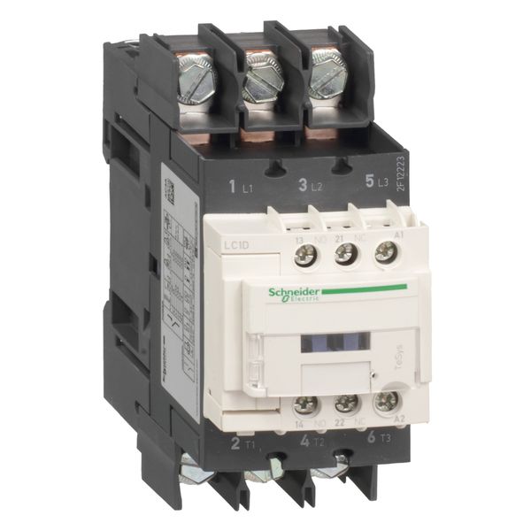 TeSys Deca contactor , 3P(3 NO) , AC-3/AC-3e , = 440V, 40 A , 230V AC 50/60 Hz coil image 1