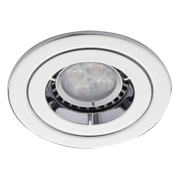 iCage Mini GU10 Die-Cast Fire Rated Downlight Chrome image 3