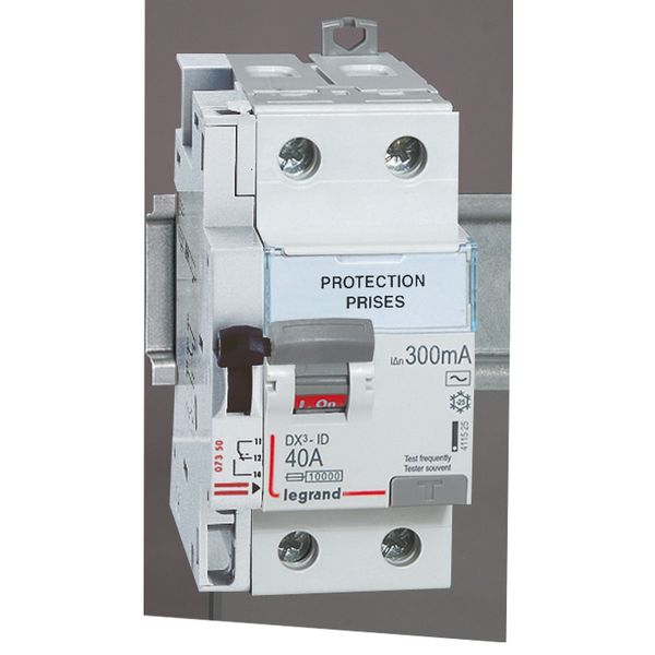 RCD DX³-ID - 2P - 230 V~ - 40 A - 300 mA - AC type image 2