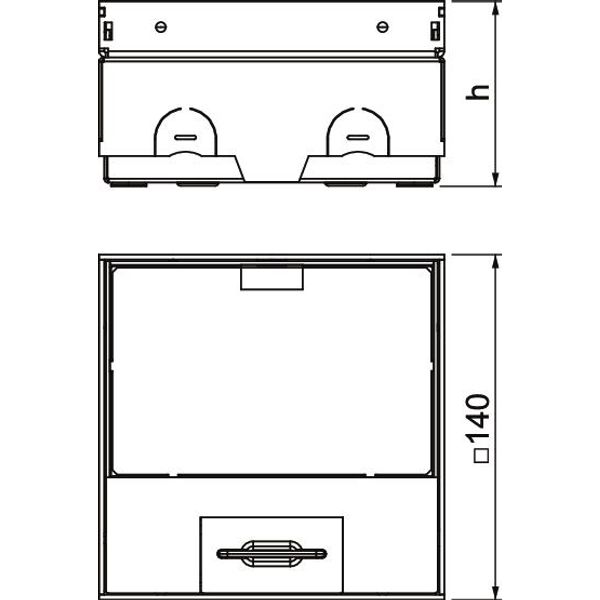 UDHOME-ONE GV15N Floor socket with NF socket 140x140x75 image 2