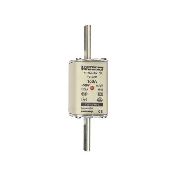 Fuse-link NH2 gG 500VAC 160A live tags Double indicator image 2