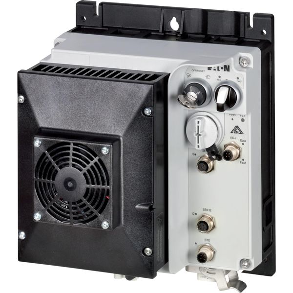 Speed controllers, 8.5 A, 4 kW, Sensor input 4, 400/480 V AC, AS-Interface®, S-7.4 for 31 modules, HAN Q4/2, STO (Safe Torque Off), with fan image 5