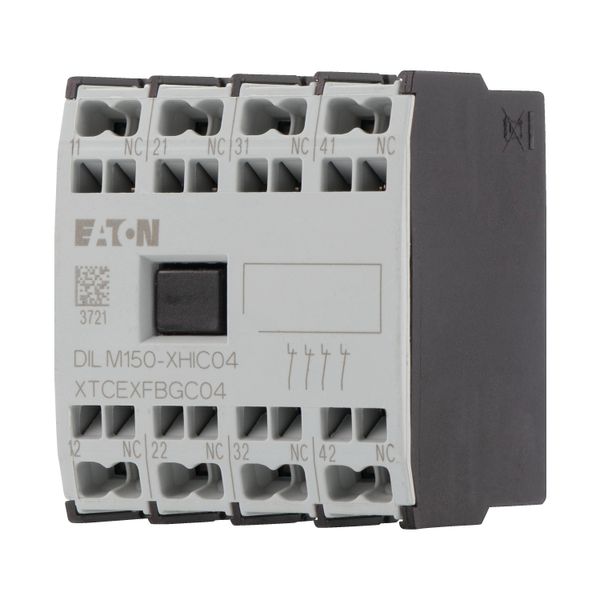 Auxiliary contact module, 4 pole, Ith= 16 A, 4 NC, Front fixing, Spring-loaded terminals, DILMC40 - DILMC150 image 6