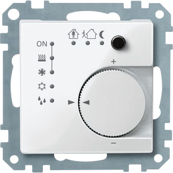 Thermostat, KNX, polar white, glossy, System M image 1