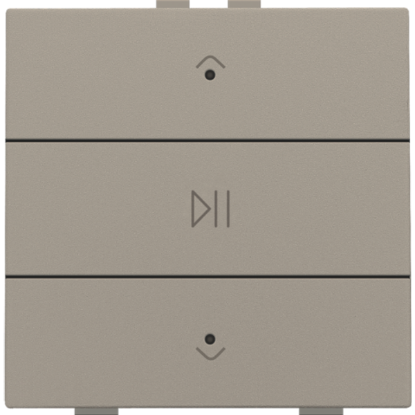 Single audio control with LEDs for Niko Home Control, bronze coated image 1