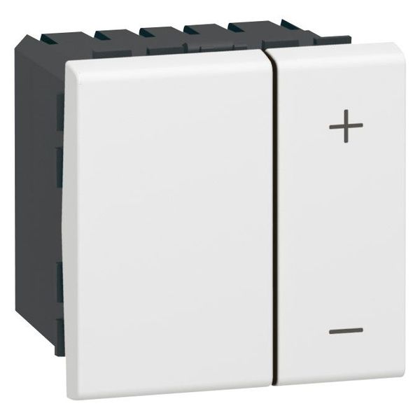 Universal dimmer Mosaic - without neutral - white - 2 modules image 2