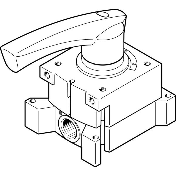 VHER-H-B43E-G18 Hand lever valve image 1